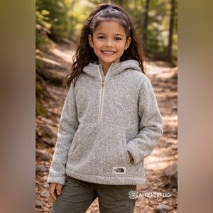 The North Face Kids Gray Pullover Fleece (size 7/8)
